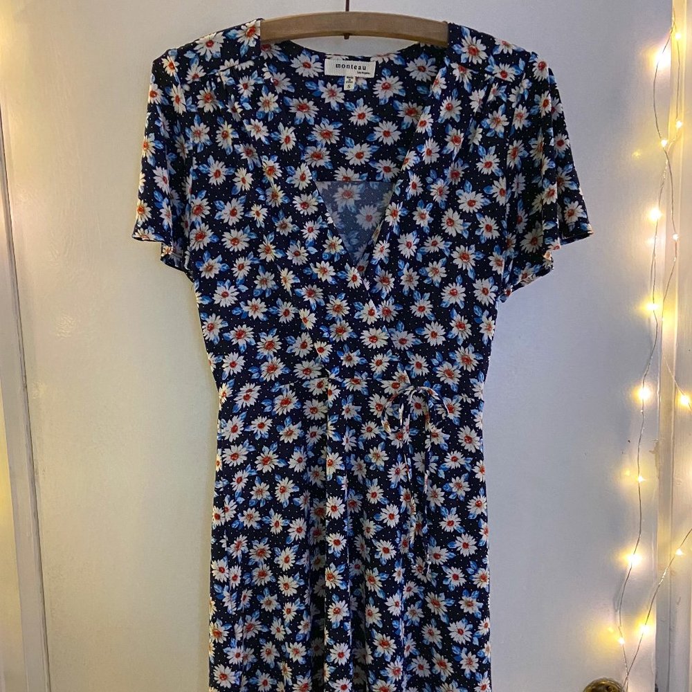 Navy-Daisy Dress